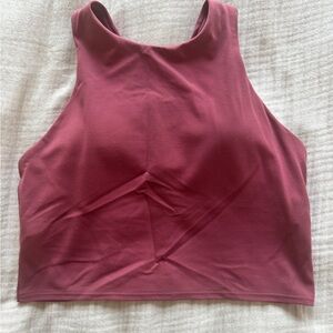 Athleta Burgundy Crop Top
